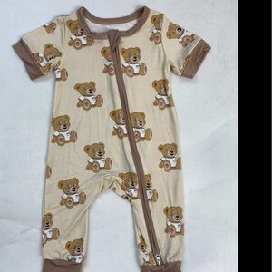 Baby bamboo sleepwear, soft and cute baby bears pattern